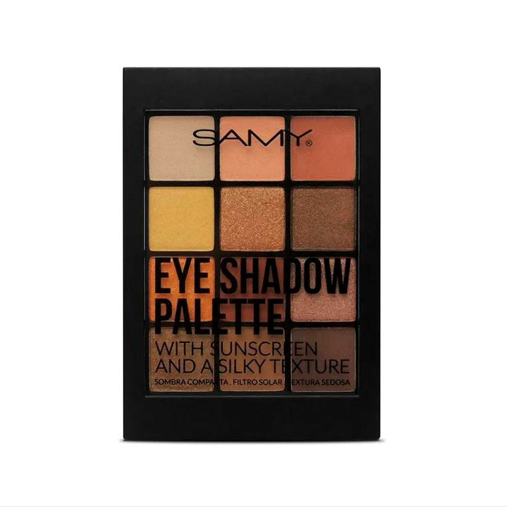 SOMBRAS COMPACTAS PALETA X 12 COLORES SAMY 9.5 G #04 MAASAI