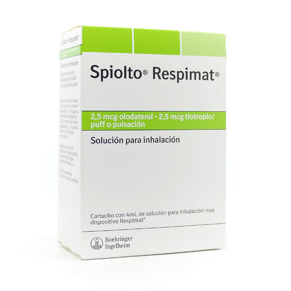 SPIOLTO RESPIMAT (RG) INHALADOR 2.5/2.5 MCG CAJA 4 ML