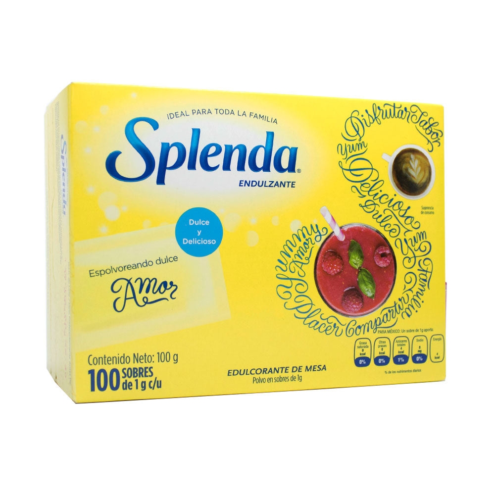 SPLENDA SUCRALOSA SOBRES CAJA X 100 UNDS