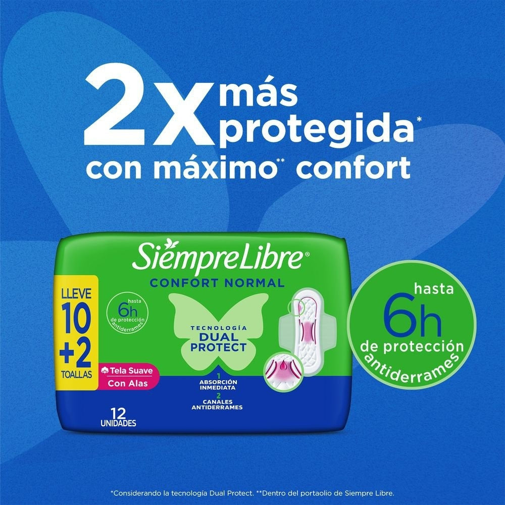 STAYFREE NORMAL CON ALAS TOALLAS BOLSA X 10 UNDS