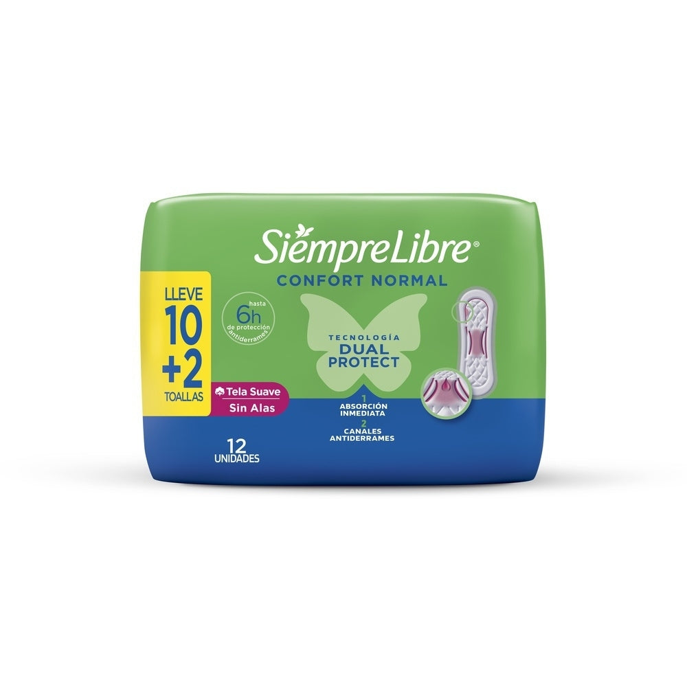STAYFREE NORMAL SIN ALAS TOALLAS BOLSA X 10 UNDS