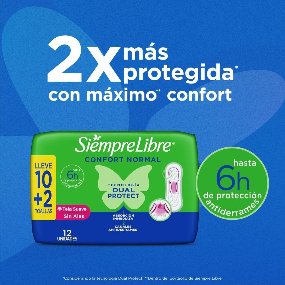 STAYFREE NORMAL SIN ALAS TOALLAS BOLSA X 10 UNDS