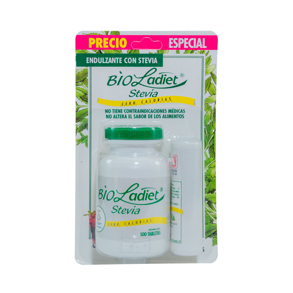 STEVIA BIOLADIET 500+STEV.DISP.150.PR. TABLETAS OFERTA