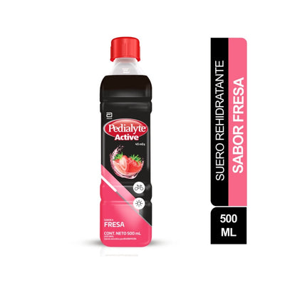 Suero Pedialyte Active 45 Fresa Frasco 500 Ml