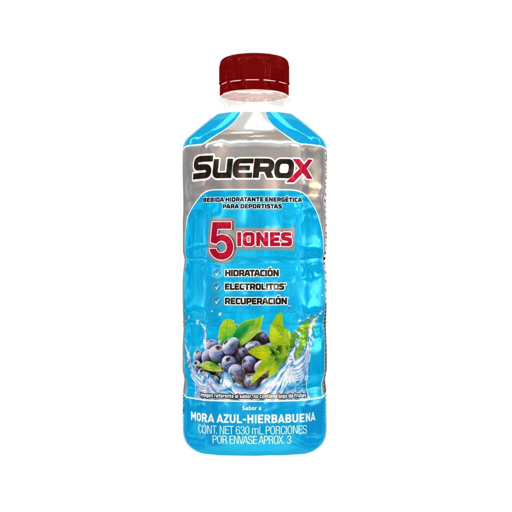 +++SUEROX MORA AZUL- HIERBABUENA BOTELLA 630 ML