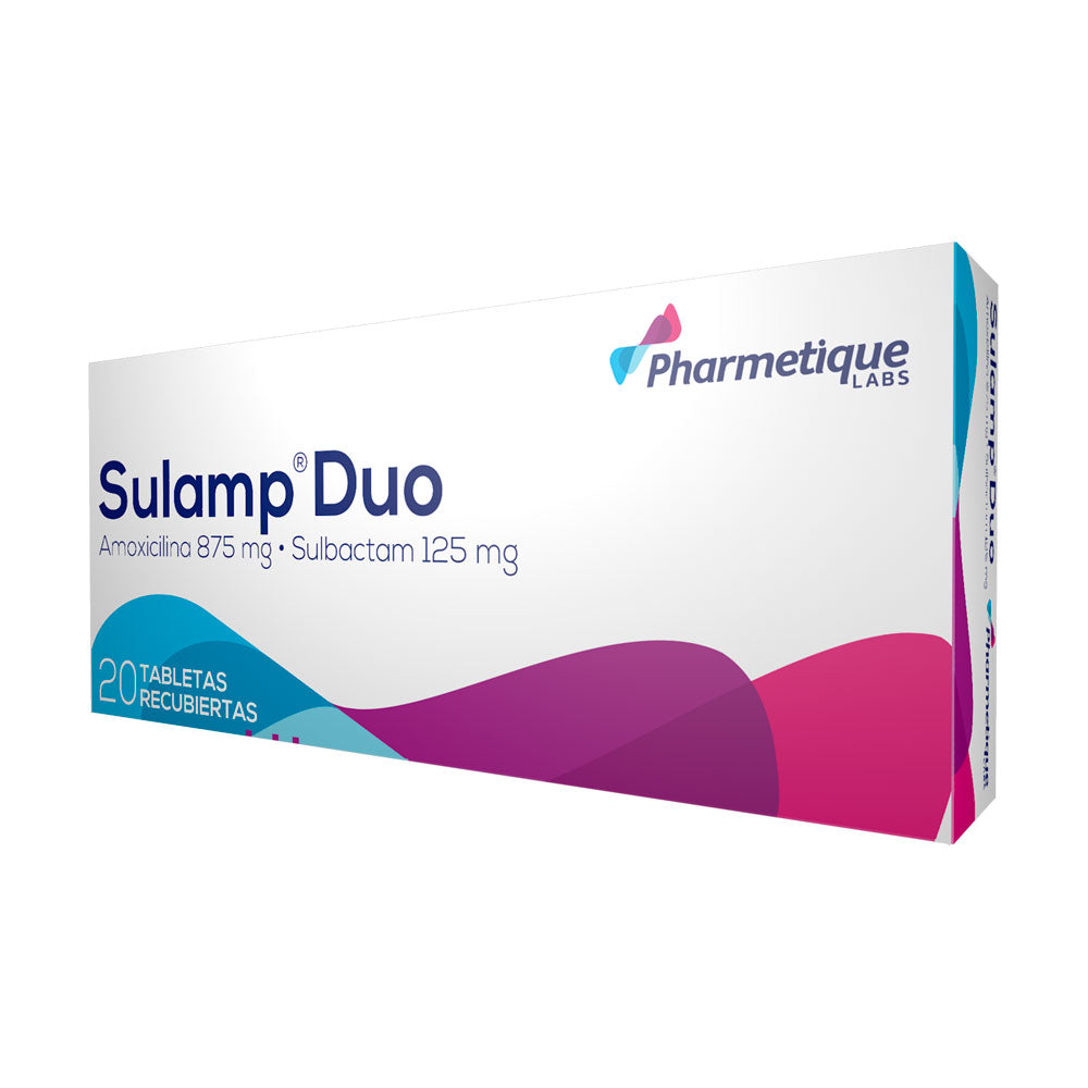 SULAMP DUO TABLETAS 875MG/125MG CAJA X 20 UNDS