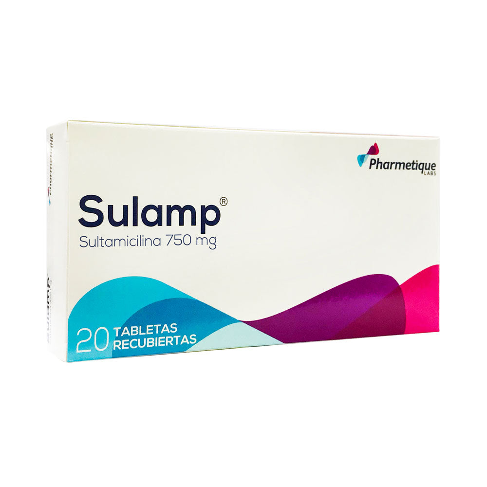 SULAMP TABLETAS 750 MG CAJA X 20 UNDS