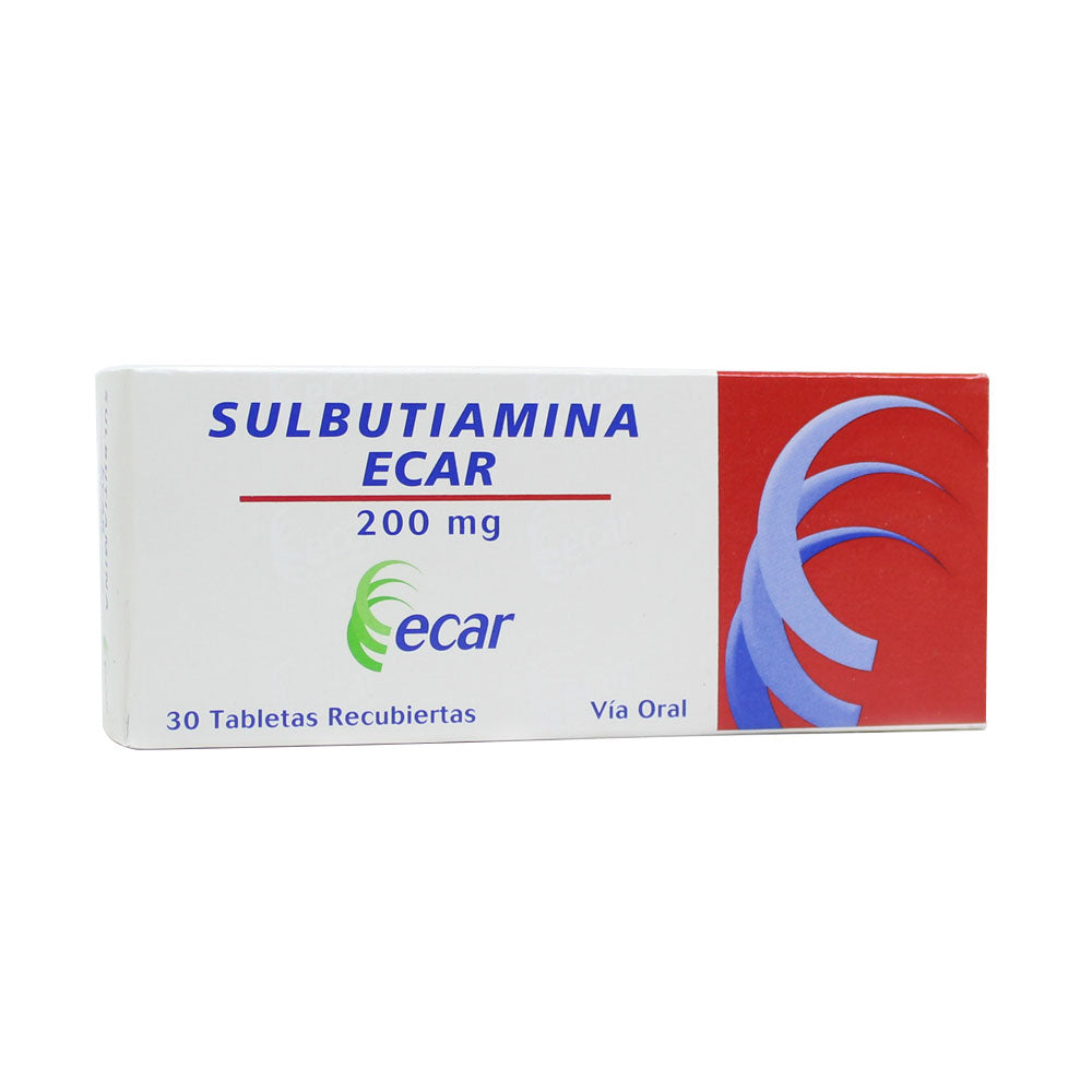 SULBUTIAMINA ECAR TABLETAS 200 MG CAJA X 30 UNDS