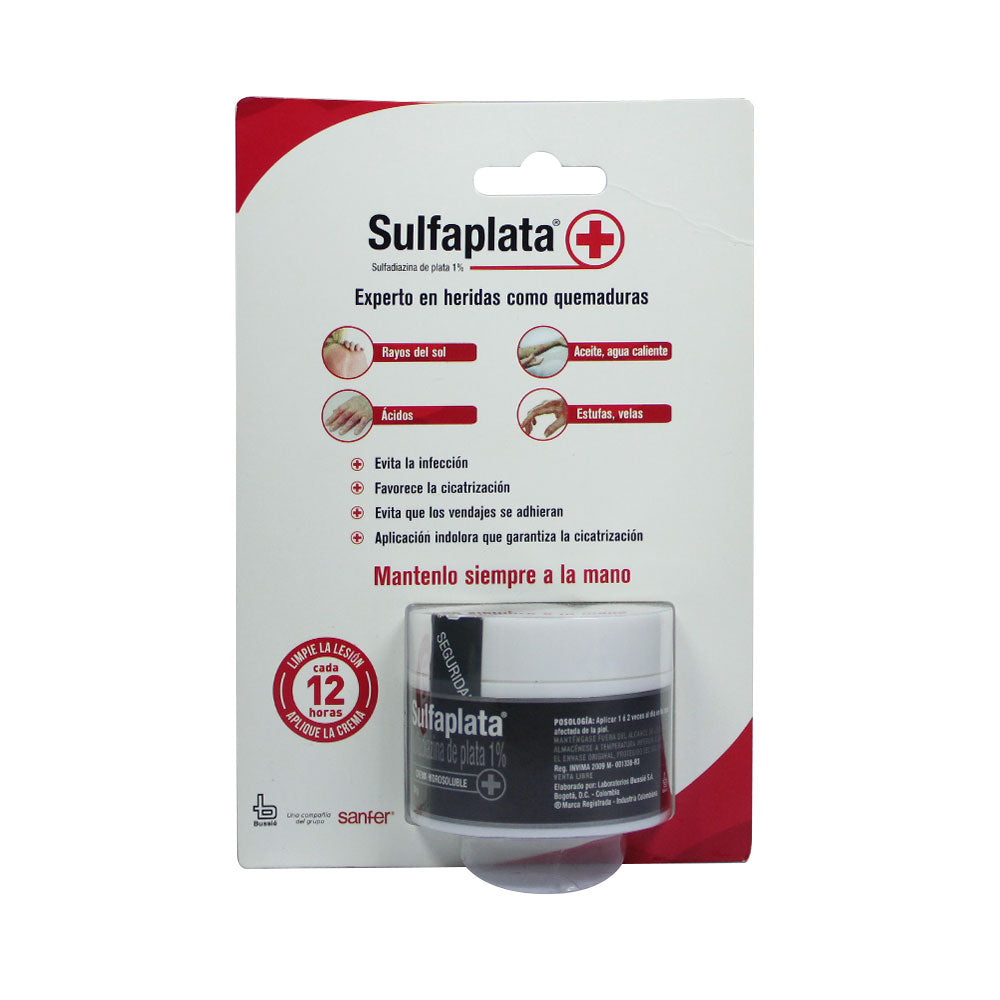 SULFAPLATA CREMA 1 % POTE 30 G