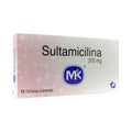 SULTAMICILINA MK TABLETAS 375 MG CAJA X 10 UNDS