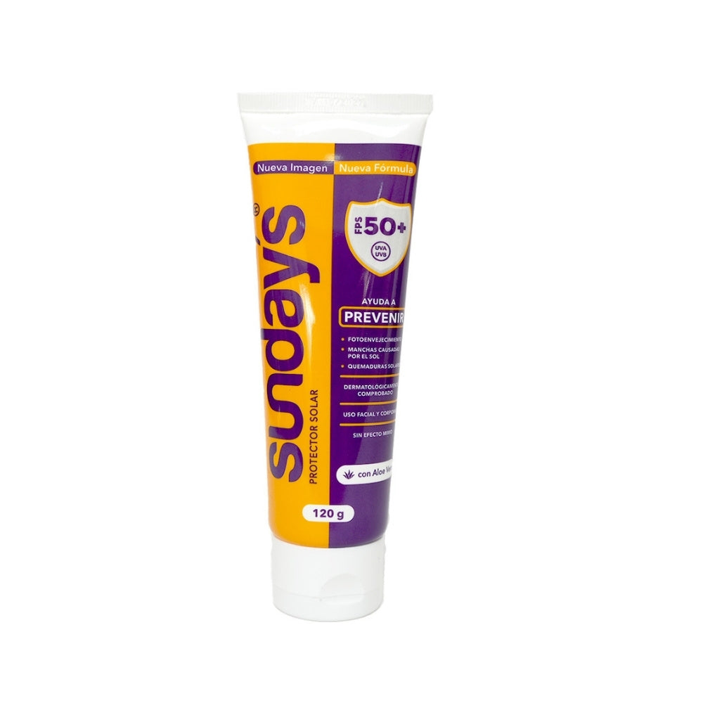 SUN DAY´S PROTECTOR SOLAR LOCION SPF 50 TUBO 120 ML