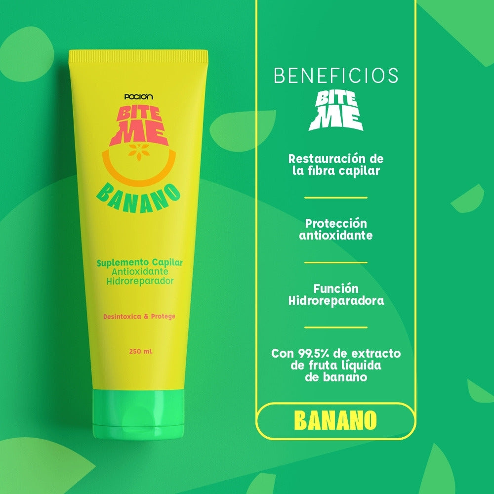 SUPLEMENTO CAPILAR BITE ME BANANO LA POCION TUBO 250 ML