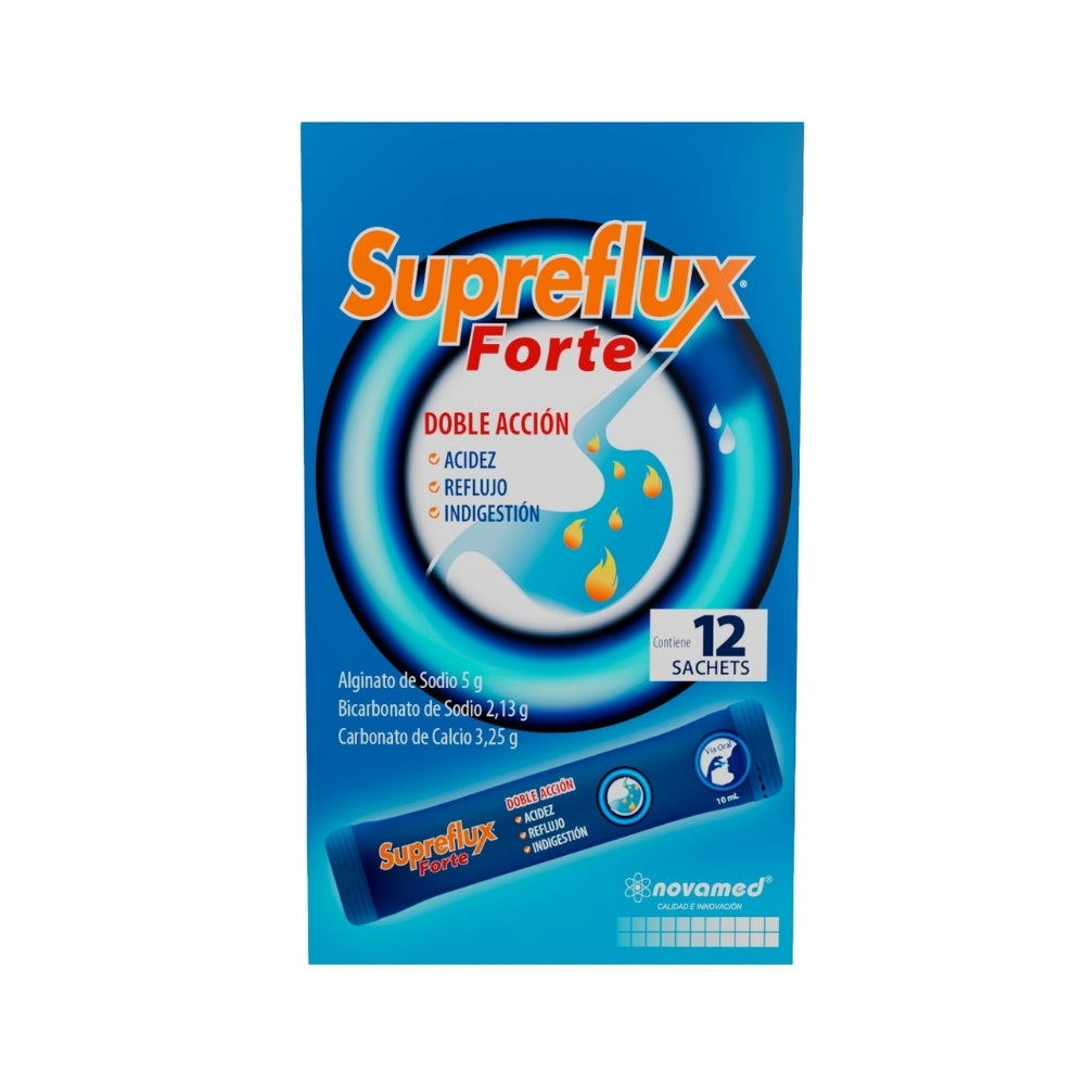 SUPREFLUX FORTE SACHET MENTA CAJA X 12 UNDS