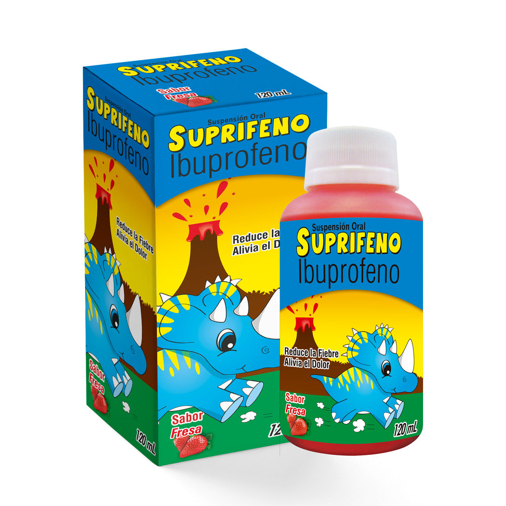 SUPRIFENO LAPROFF SUSPENSION 100 MG/5 ML FRESA FRASCO 120 ML