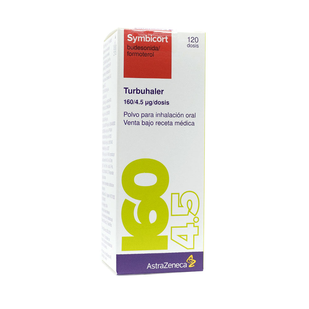 SYMBICORT TURBUHALER (RG) INHALADOR 160/4.5 MCG CAJA 120 DOSIS