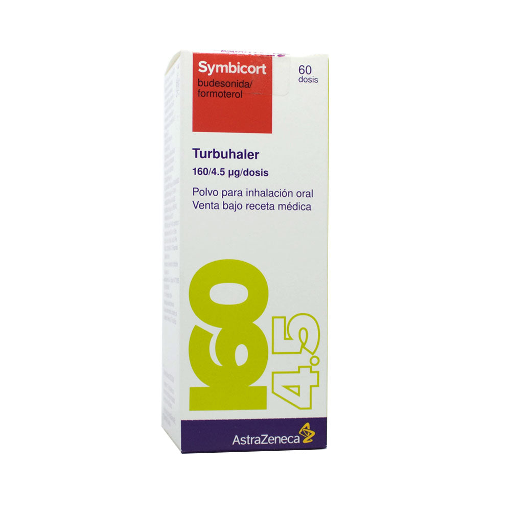 SYMBICORT TURBUHALER (RG) INHALADOR 160/4.5 MCG CAJA 60 DOSIS