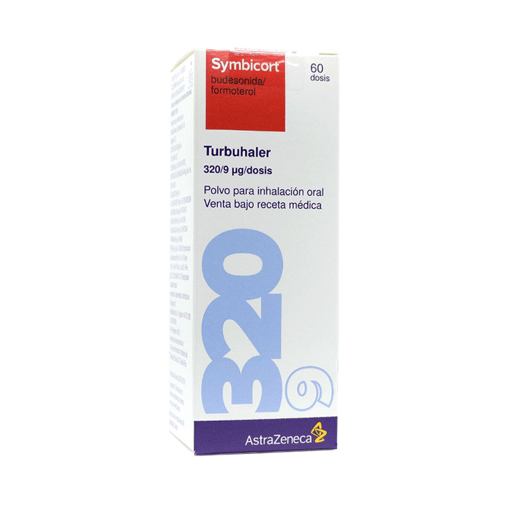 SYMBICORT TURBUHALER (RG) INHALADOR 320/9 MCG CAJA 60 DOSIS