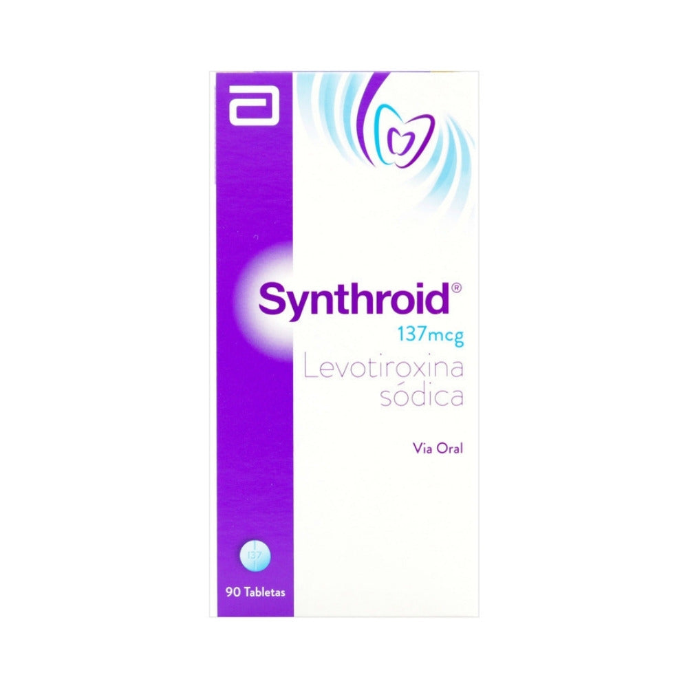 SYNTHROID TABLETAS 137 MCG CAJA X 90 UNDS