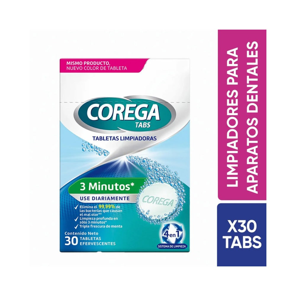 TABLETAS COREGA TABS CAJA X 30 UNDS