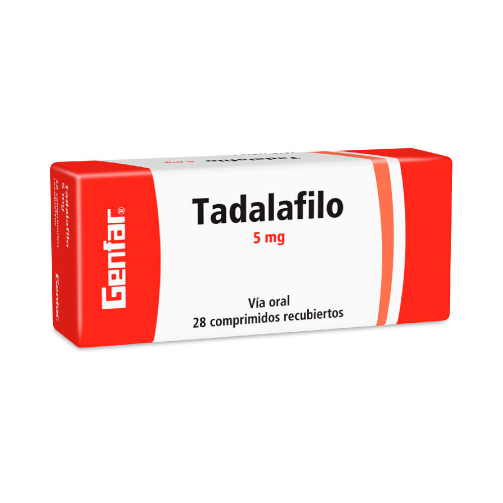 TADALAFILO GENFAR TABLETAS 5 MG CAJA X 28 UNDS