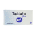 TADALAFILO MK TABLETAS 20 MG CAJA X 1 UND