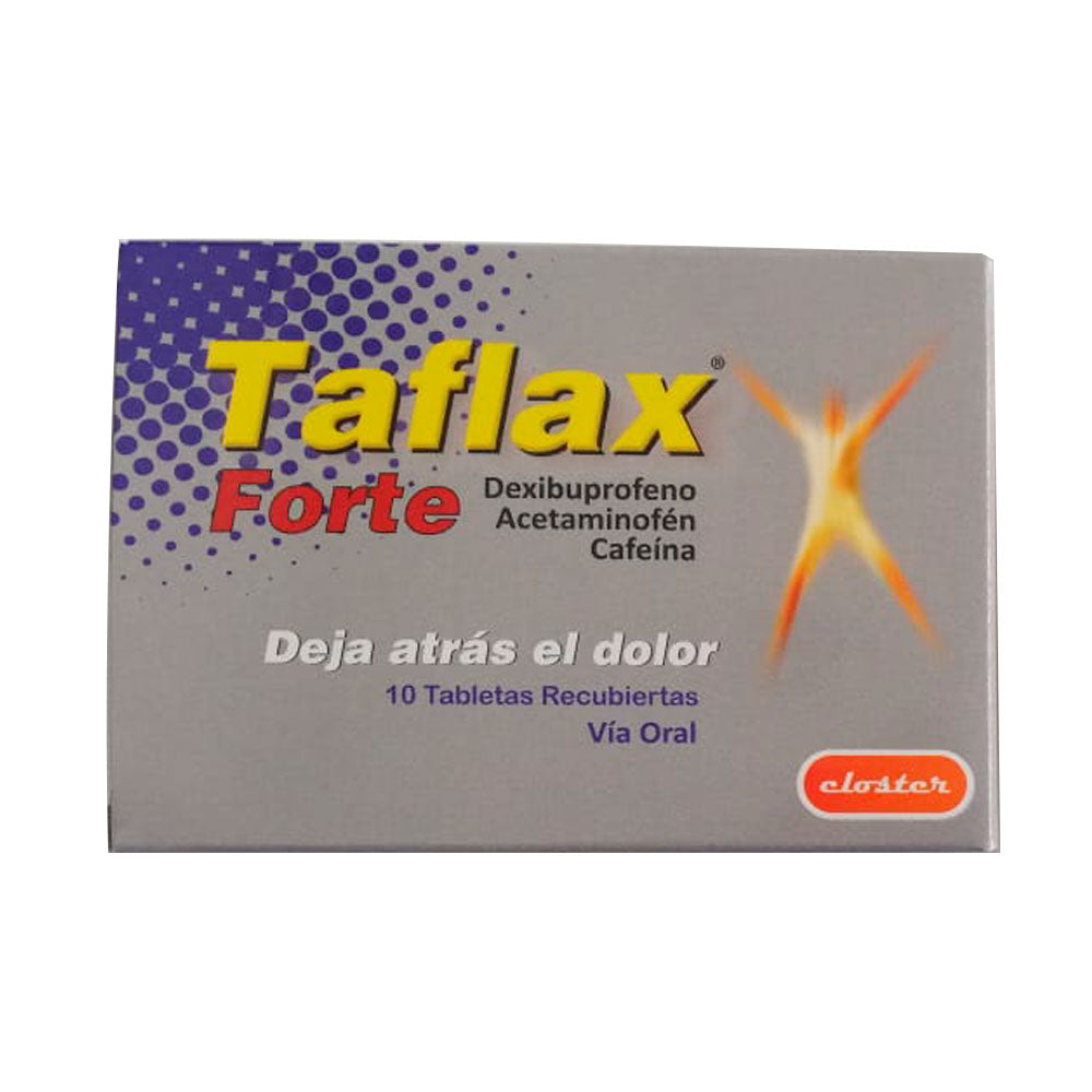 TAFLAX FORTE TABLETAS RECUBIERTAS CAJA X 10 UNDS