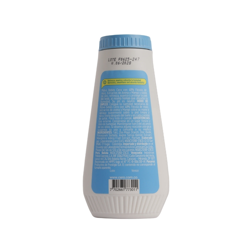 TALCO CERO BEBES POTE 150 G