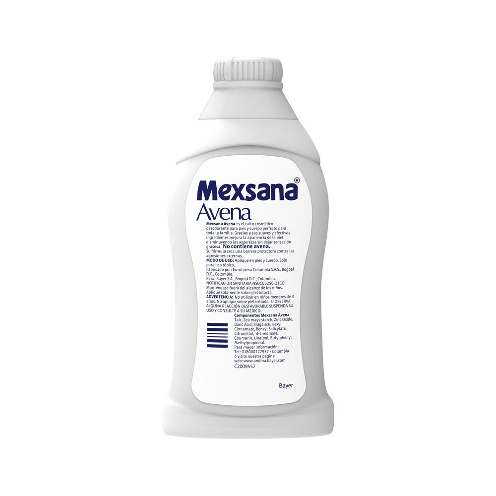 TALCO MEXSANA AVENA FRASCO 150 G
