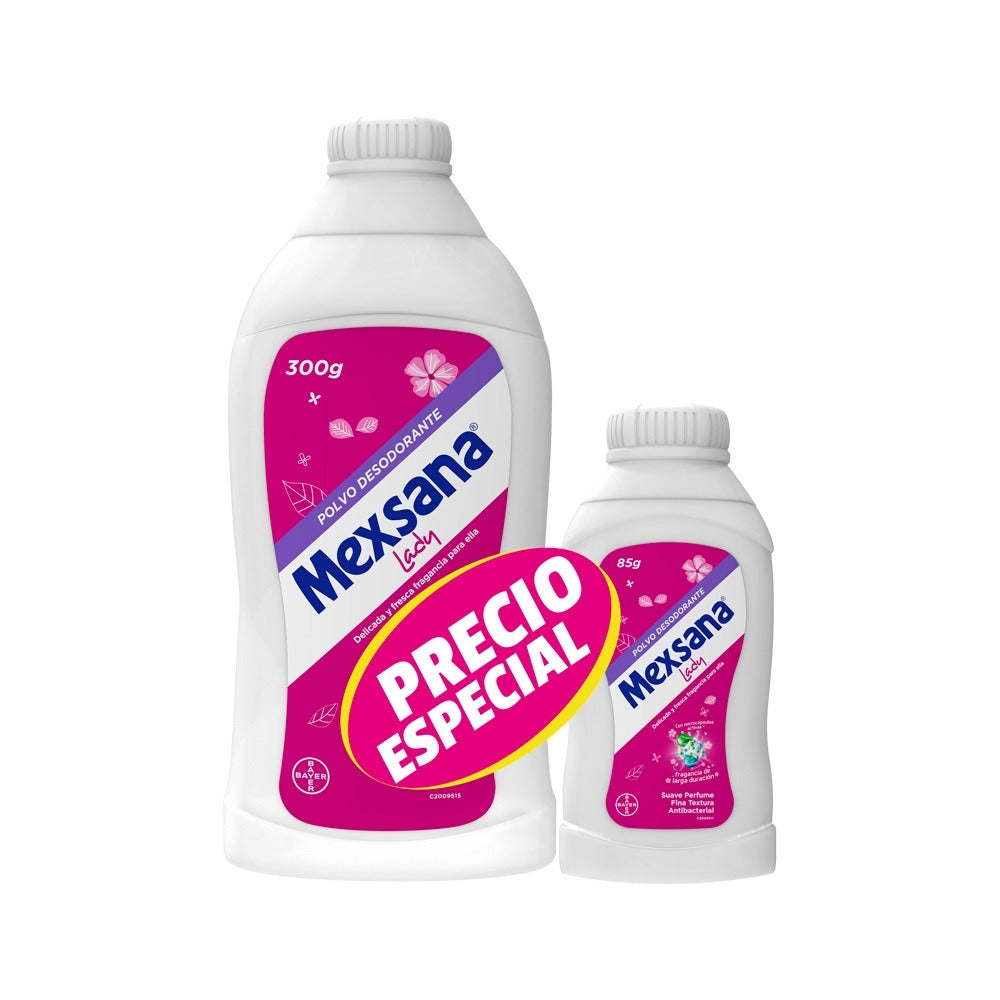 TALCO MEXSANA LADY P. ESPECIAL FRASCO 300 G + 85 G