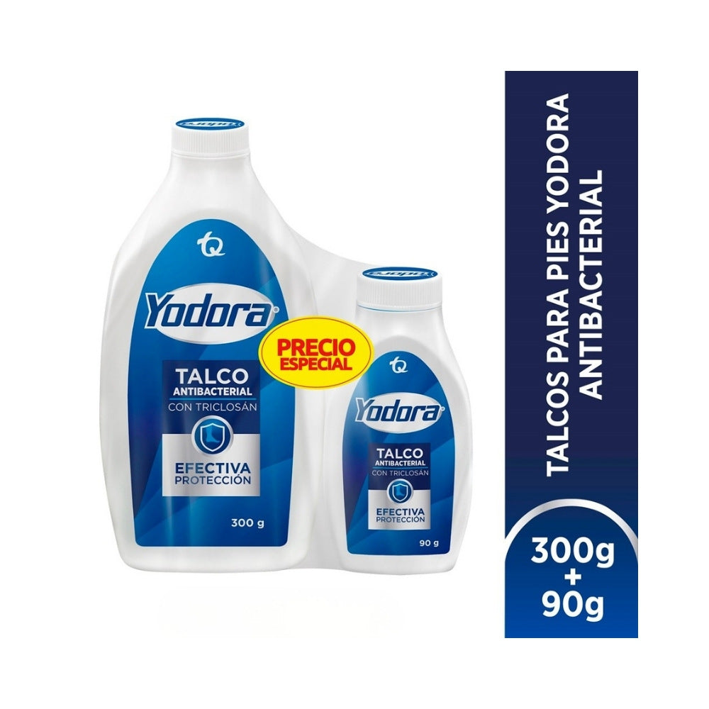 TALCO YODORA FRASCO 300G + 90G