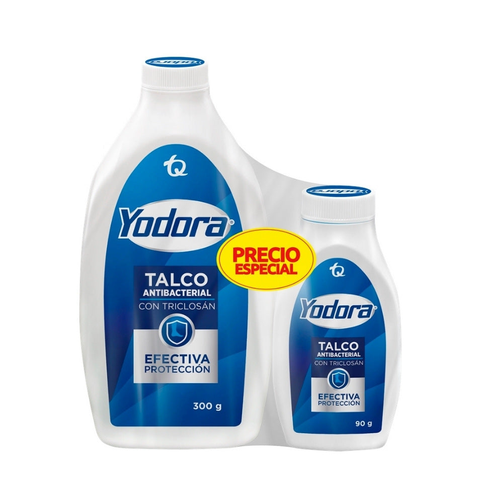 TALCO YODORA FRASCO 300G + 90G