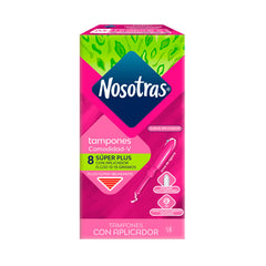 Tampones Nosotras Con Aplicador Super Plus Caja X 8 Unds