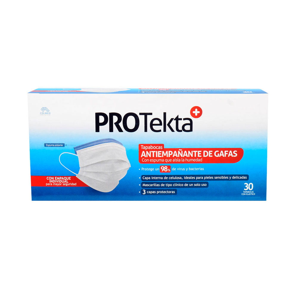 TAPABOCAS PROTEKTA ANTIEMPAÑANTE BOLSA X 1 UND