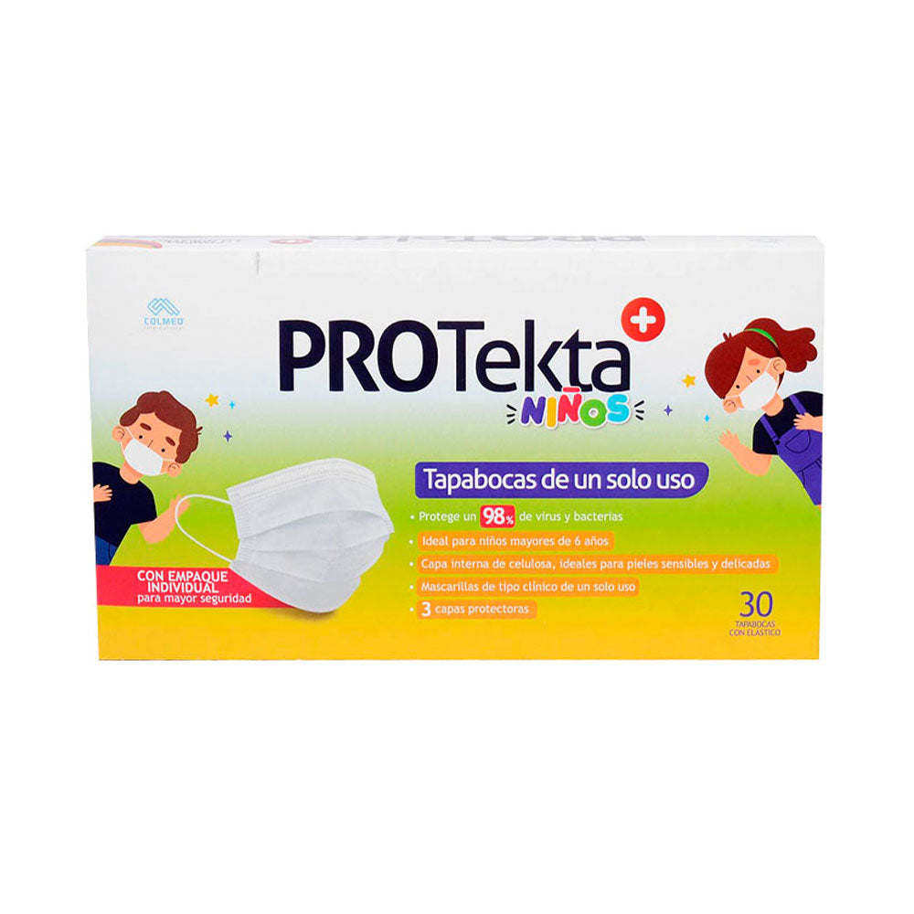 TAPABOCAS PROTEKTA NIÑOS BOLSA X 1 UND