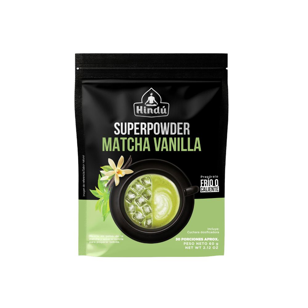 TE MATCHA HINDU SUPERPOWDER VAINILLA BOLSA 60 G