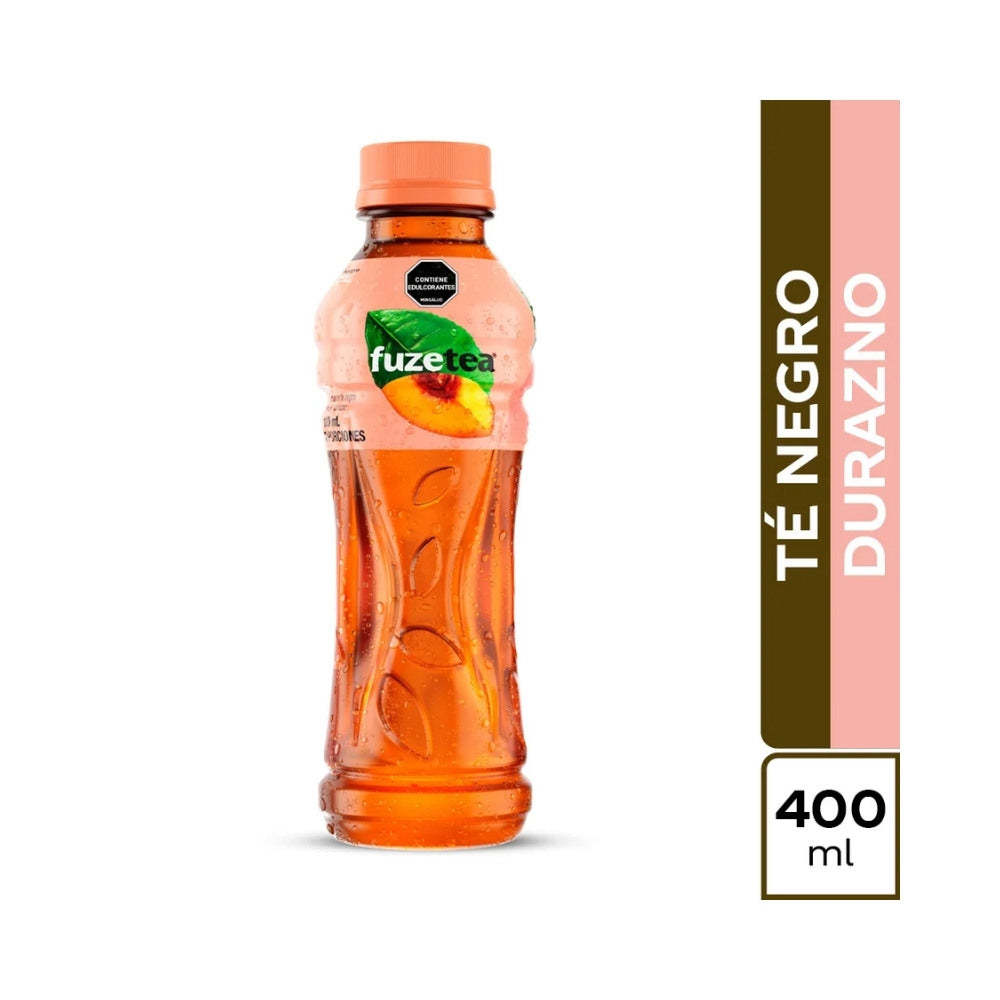 TÉ NEGRO FUZE TEA DURAZNO BOTELLA 400 ML