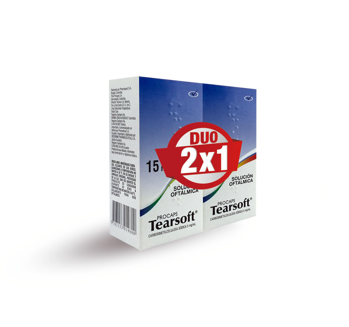 TEARSOFT PE. GOTAS OFTALMICAS CAJA PAGUE 1 LLEVE 2