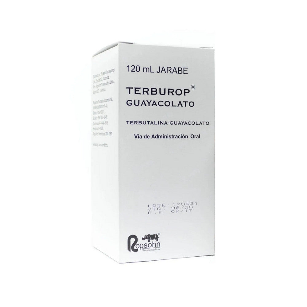 TERBUROP GUAYACOLATO JARABE FRASCO 120 ML