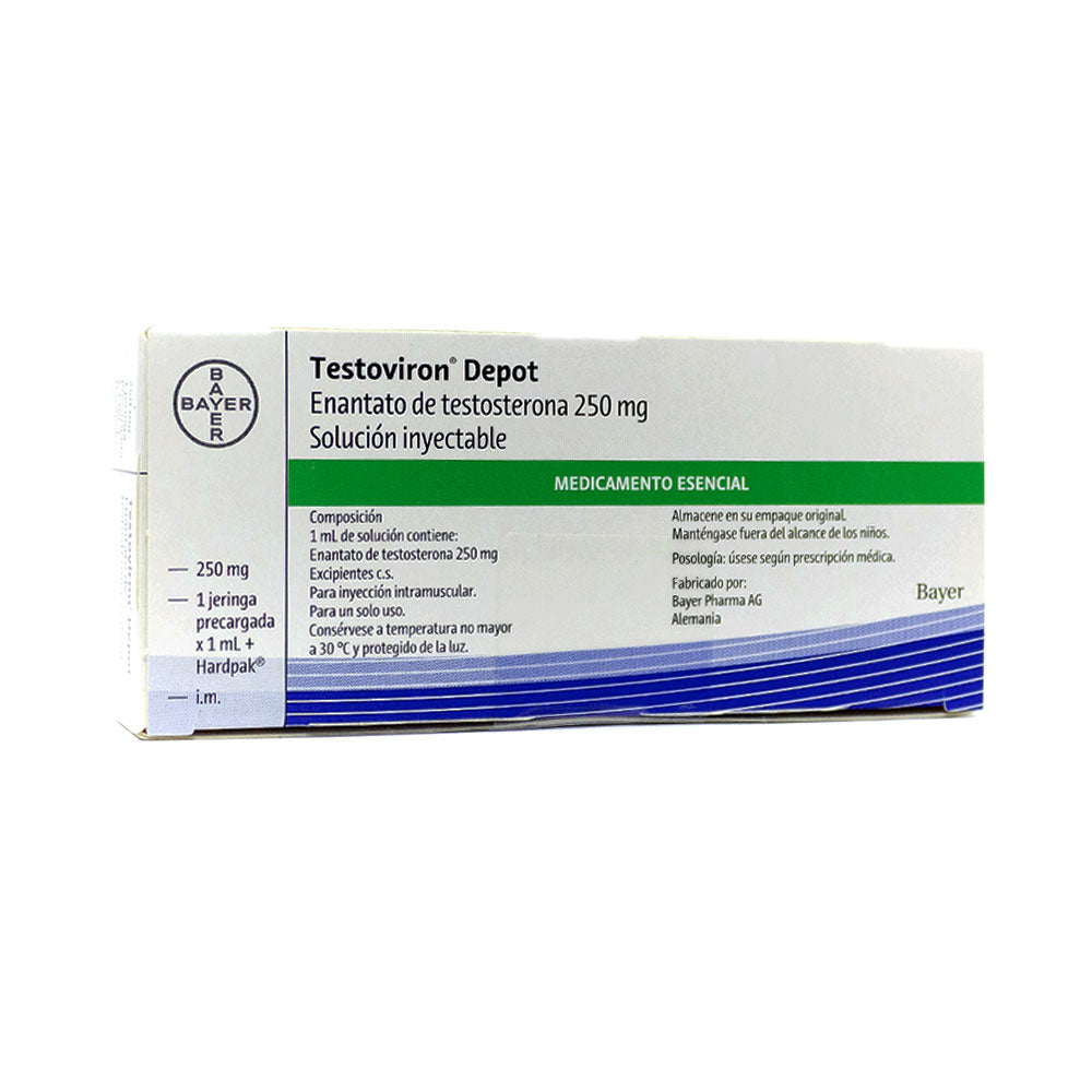 TESTOVIRON DEPOT AMPOLLAS 250 MG CAJA X 1 UND