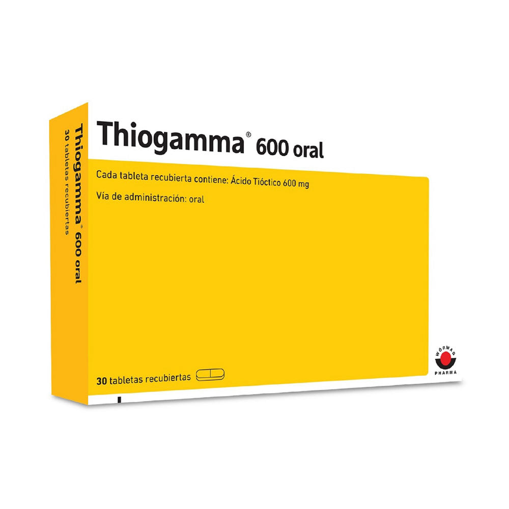 THIOGAMMA COMPRIMIDOS 600 MG CAJA X 30 UNDS