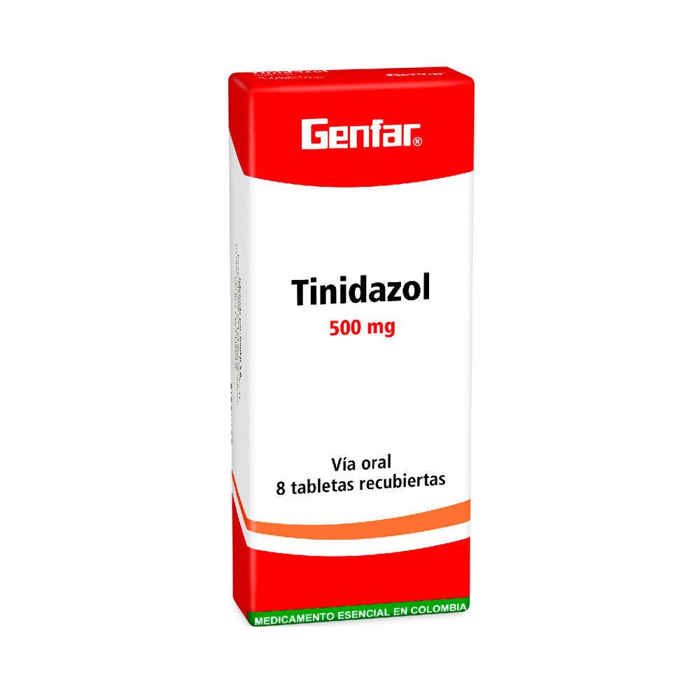 TINIDAZOL GENFAR TABLETAS 500 MG CAJA X 8 UNDS