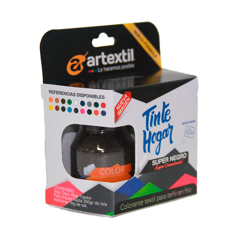 TINTE HOGAR FRIO SUPER NEGRO CAJA X 1 UND