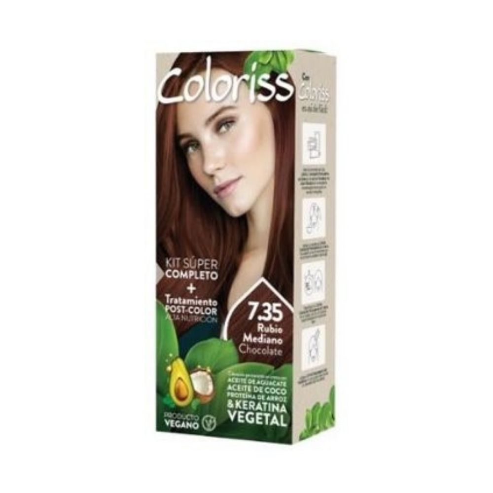 TINTURA COLORISS 7.35 RUBIO MEDIANO CHOCOLATE TUBO 50 G