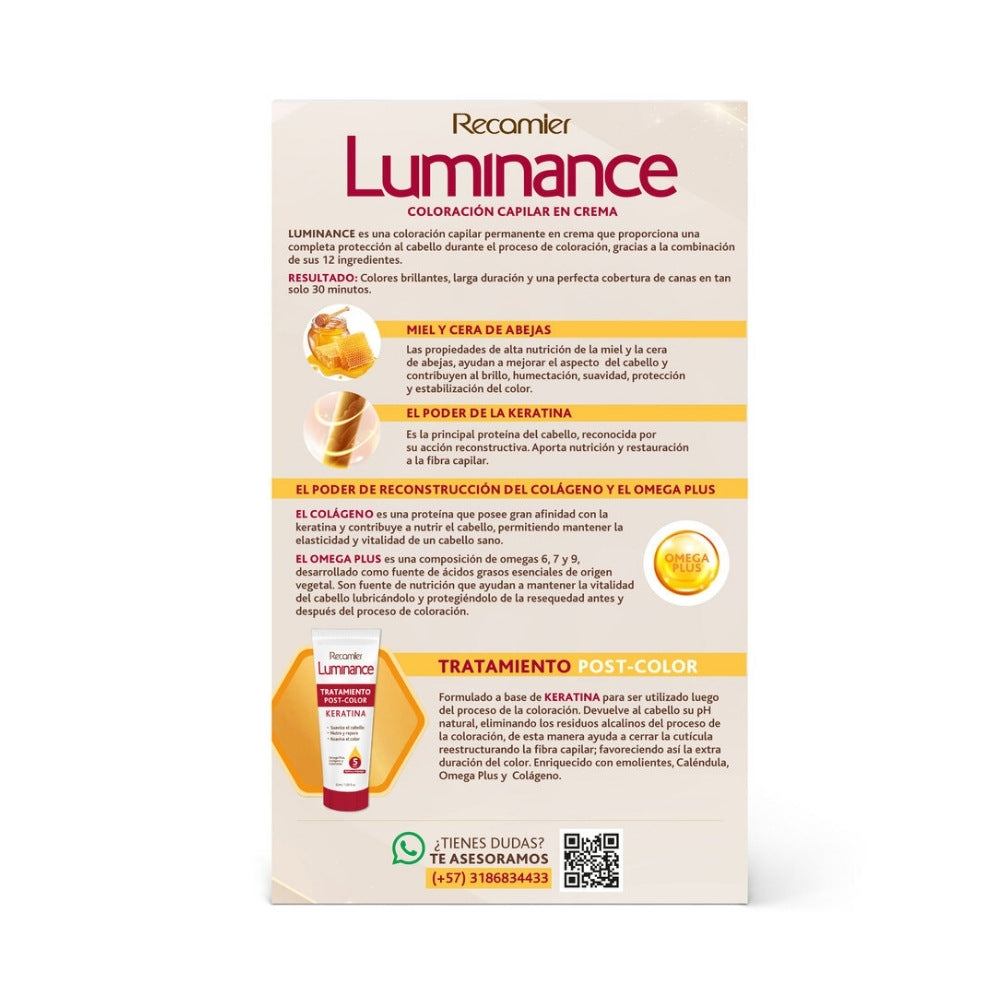 TINTURA LUMINANCE KIT DOBLE TUBO 9.21 BEIGE CENIZO IRISADO CAJA X 1 UND