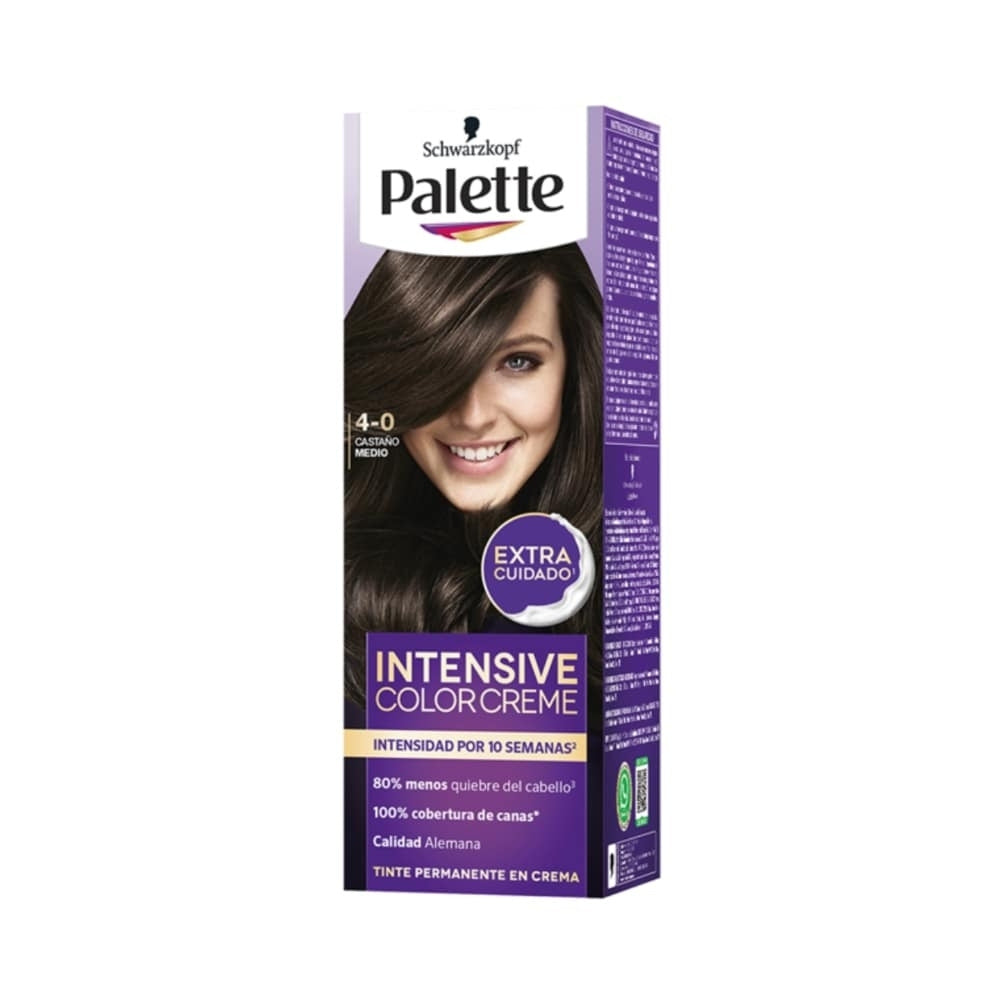 TINTURA PALETTE 4-0 CASTAÑO MEDIO CAJA 50 ML