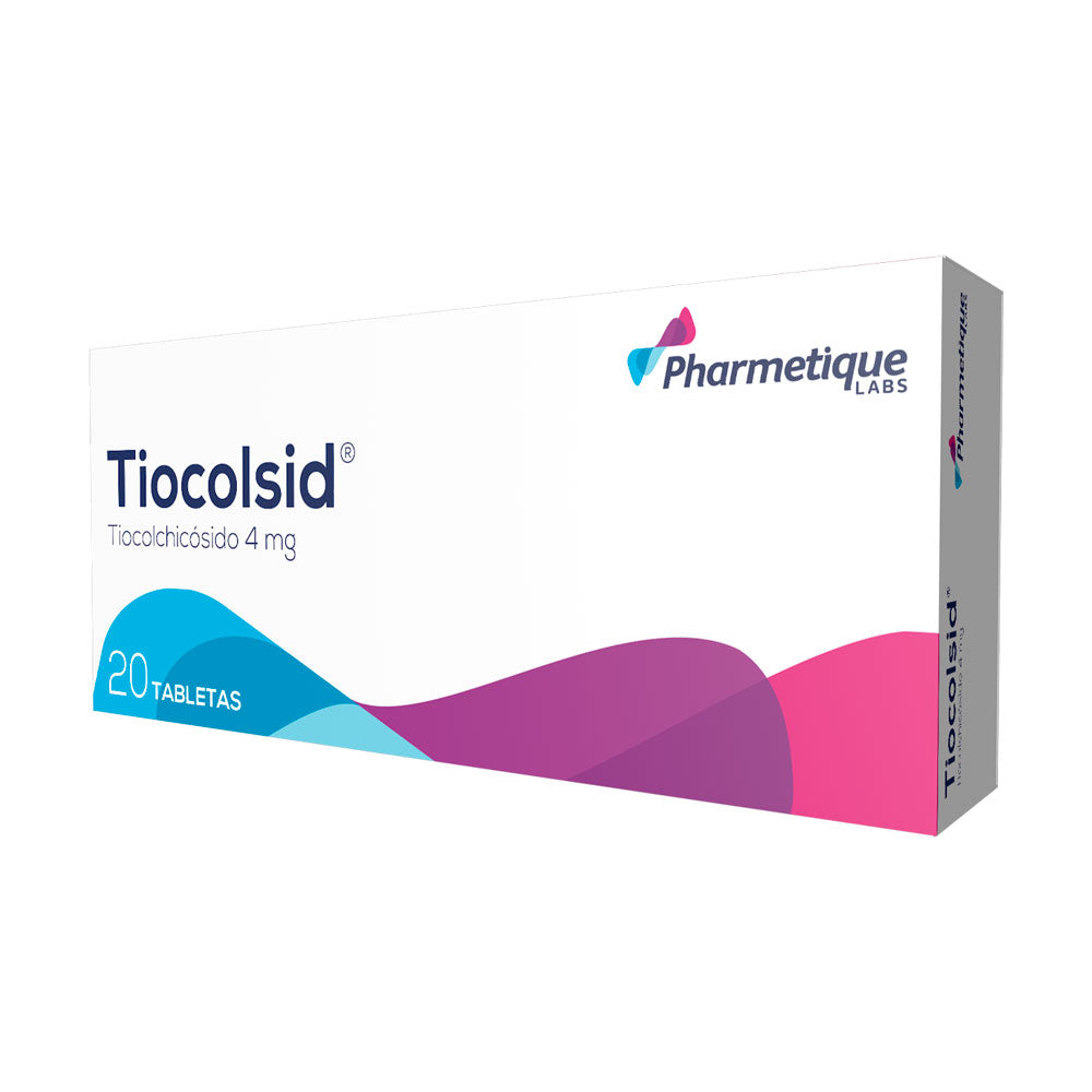 TIOCOLSID TABLETAS 4 MG CAJA X 20 UNDS