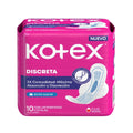 TOALLAS KOTEX ULTRA FINA TELA INSTACEN BOLSA X 10 UNDS