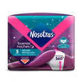TOALLAS NOSOTRAS ABSORBENTES TALL L/XL BOLSA X 3 UND