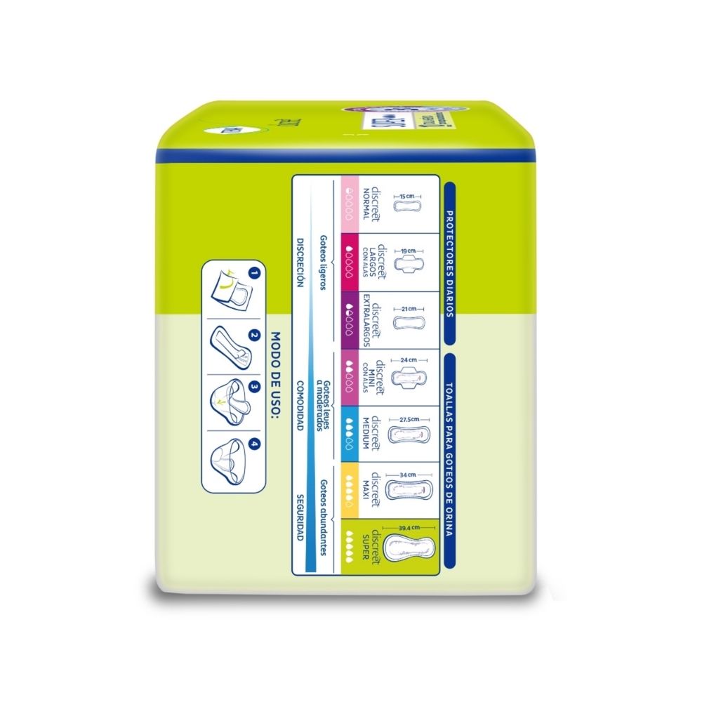 TOALLAS TENA DISCREET SUPER BOLSA X 10 UNDS