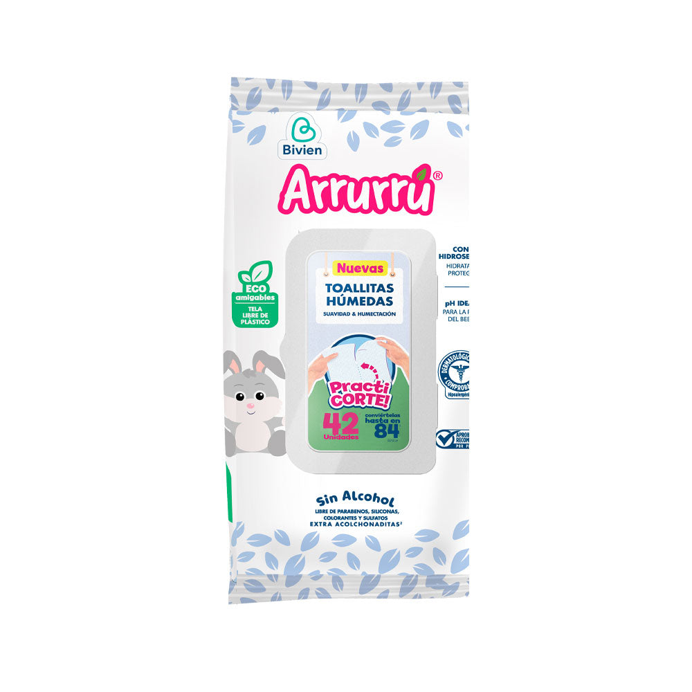 TOALLITAS ARRURU ECOAMIGABLES BOLSA X 42 UNDS